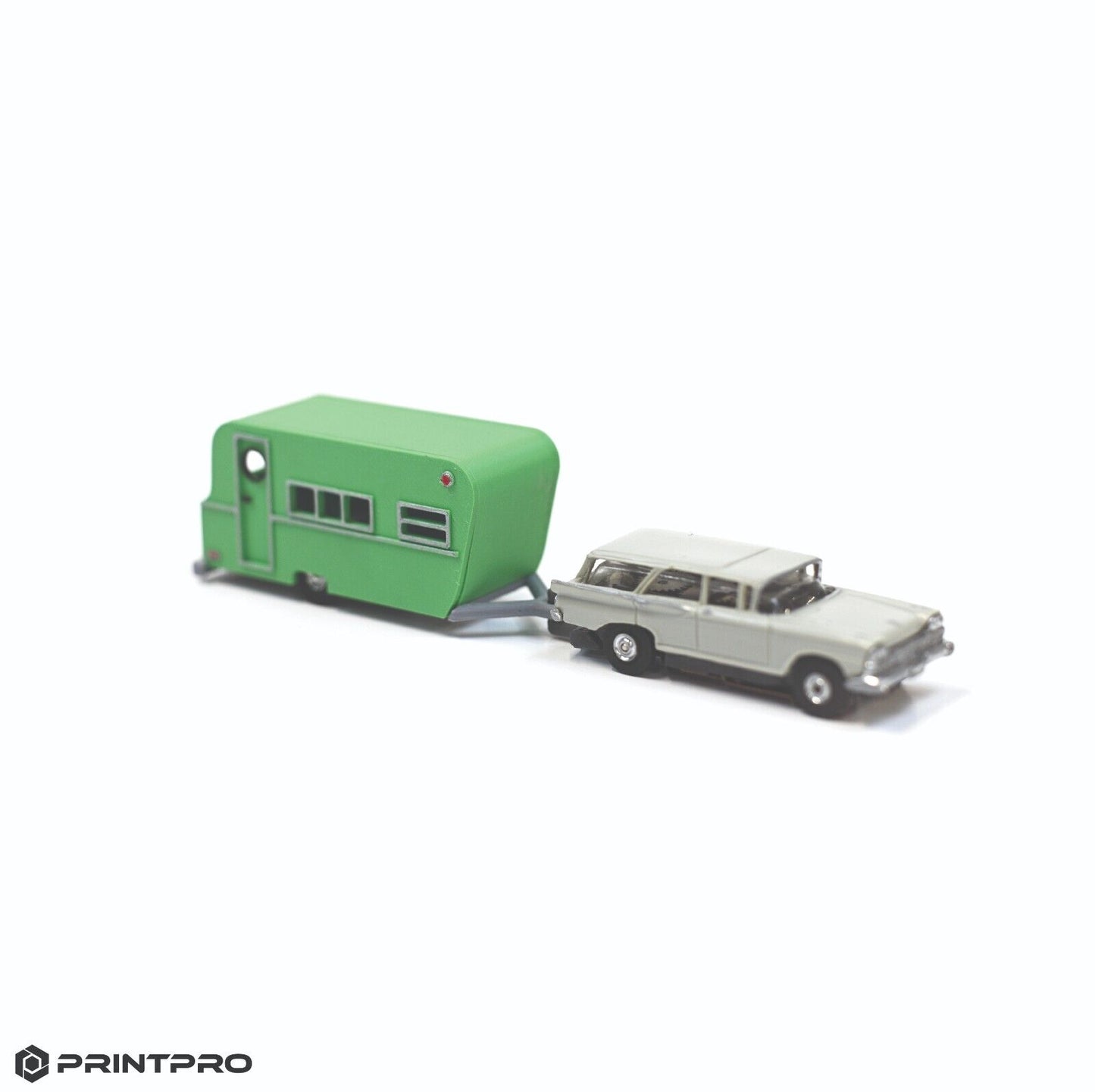 Aurora Thunderjet HO Scale Slot Car Grass Green Camper Trailer Kit