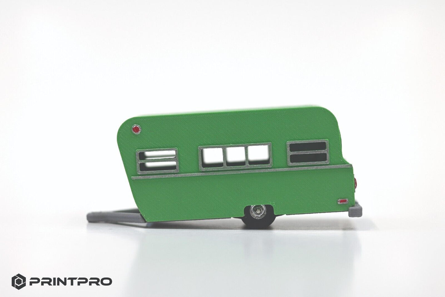 Aurora Thunderjet HO Scale Slot Car Grass Green Camper Trailer Kit