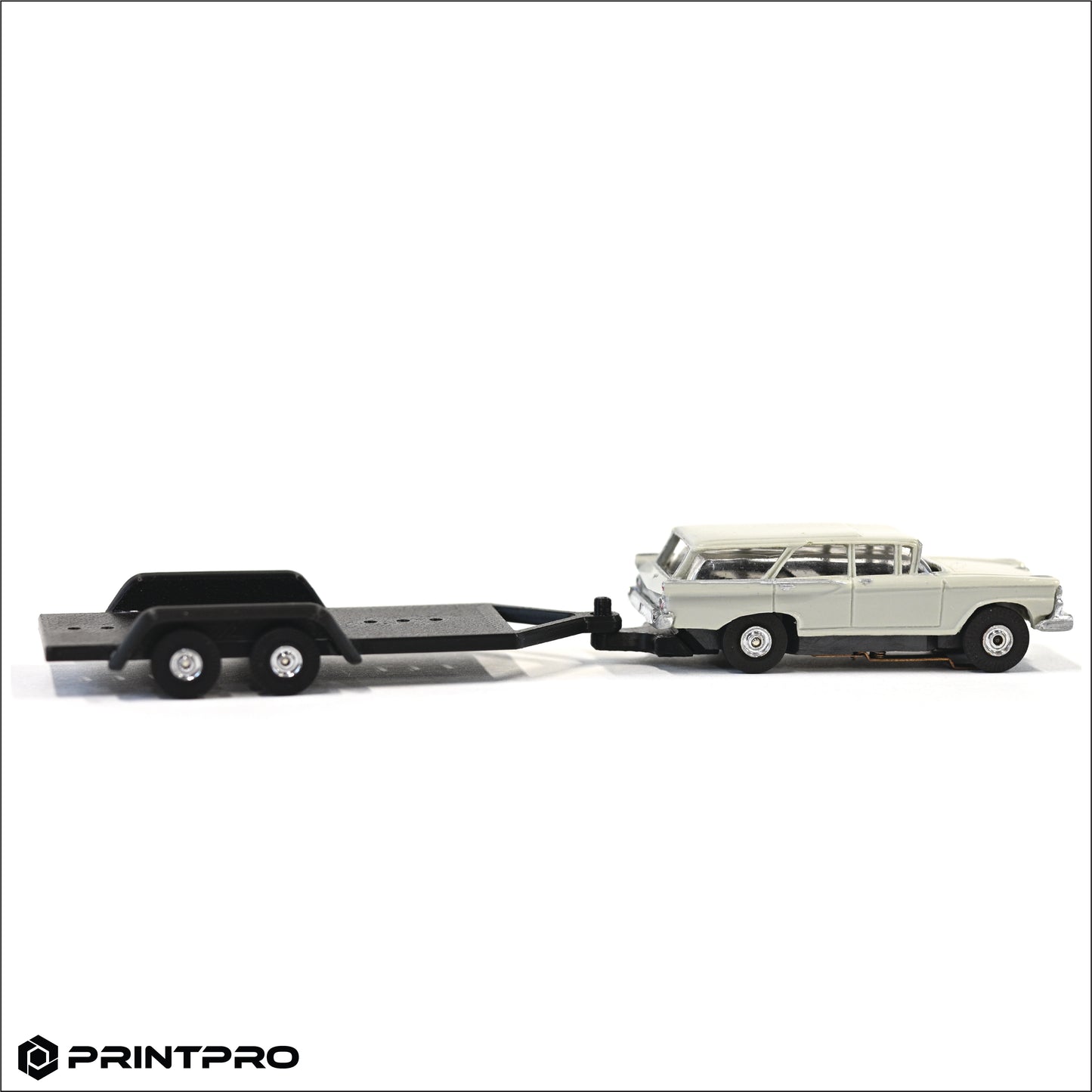 Aurora Thunderjet HO Scale Slot Car Black 2.0 Trailer Kit